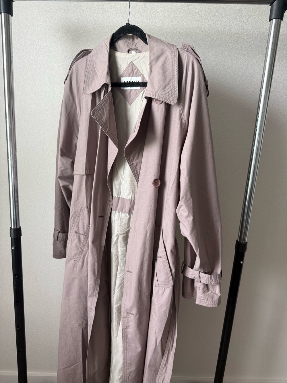 Vintage Lilac Trench Coat